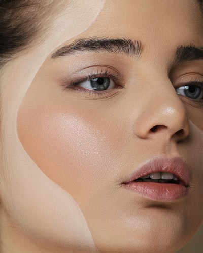 Brown eyes and black mascara woman
